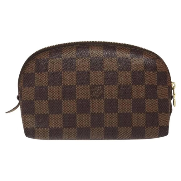 LOUIS VUITTON Damier Ebene Pochette Cosmetic PM Pouch N47516 LV Auth BD2195 - Picture 2 of 16